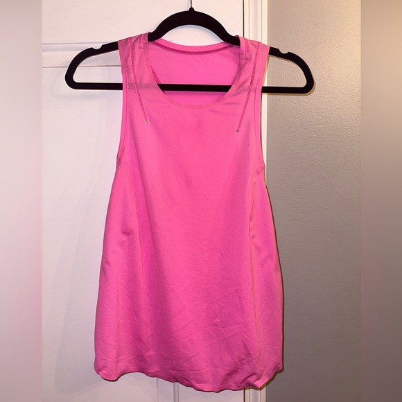 Lululemon Lightweight Run Kit Tank Top in Pow Pink Light Size 10 - Picture 1 of 9